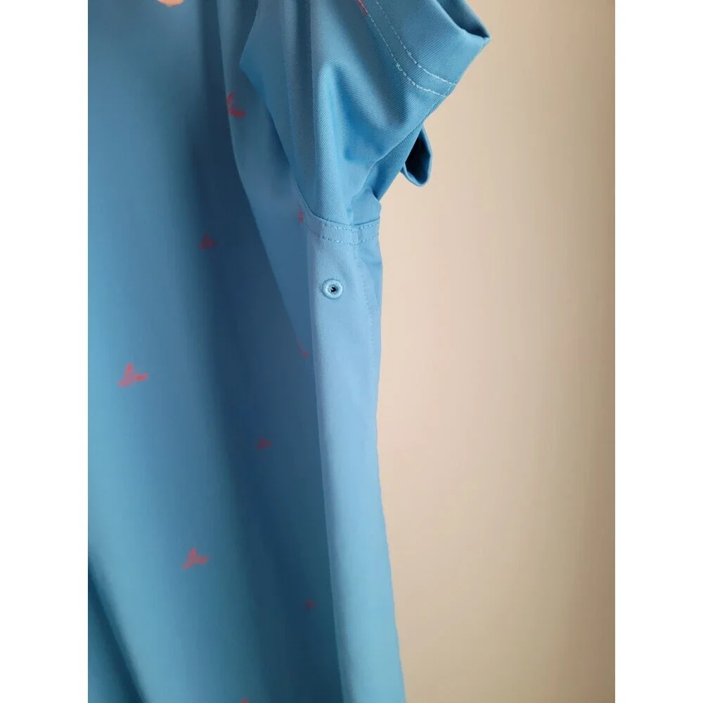 Nike Polo Shirt Mens XXL Lobster Print US Open Golf DH0945-379 Dri-FIT